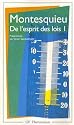DE L'ESPRIT DES LOIS T01