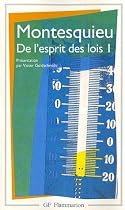 De l'esprit des lois, tome 1