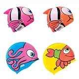Zoggs Junior Character Waterproof Swimming Cap - Random Girls