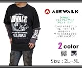 【大きいサイズ / 2L 3L 4L 5L】 メンズ フェイクレイヤード プリント 長袖 Tシャツ AIR WALK(エアーウォーク) (全2色) [カジュアル・ストリート・ロンＴ]