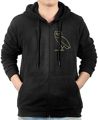 Man's Drake Owl Hooded Sweatshirt Zip-Front