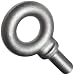 Jergens 18569 Shoulder Eye Bolt with Mill Finish, C-1030 Forged Steel, M36 x 4.0 mm Thread, 19734 lbs Capacity