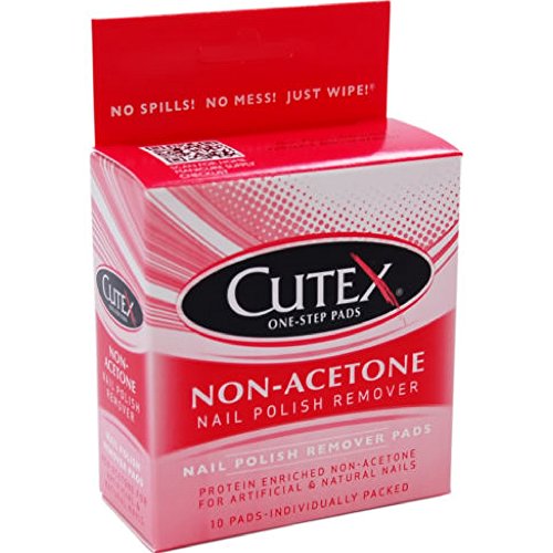 Cutex Nail Polish Remover Pads, Non-Acetone 10 ea