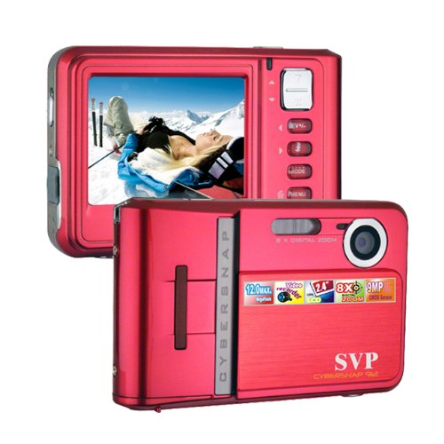 SVP NEW 9MP Red Digital Camera+ Video Recorder+8X Zoom~ UltraSlim