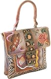 Anuschka Saddle Bag - Collage Leather Handbags