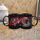 NFL Tampa Bay Buccaneers 11-Ounce Black Helmet Mug (2 Pack)