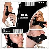 Beard Shaping Tool w/ BONUS Beard Shaping Guide - Shape your beard to perfection with the advanced Soho beard shaper comb - Limited stock!