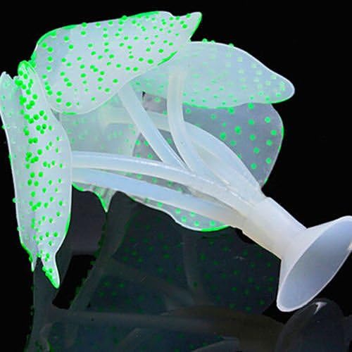 New Ornament Artificial Plant Grass Coral Lotus for Fish Tank Aquarium D?cor Coral Green No.04