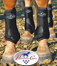Professionals Choice Equine Sports Medicine Ventech Elite Leg Boot Value Pack, Set of 4 (Medium, Black)
