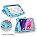 ASUS MeMo Pad 7 ME 176CX Case Cover, FYY Premium Soft Folio Leather Case for ASUS MeMo Pad 7 ME 176CX Cyan (With Auto Wake/Sleep Feature)
