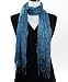 Peace Colorful Viscose Scarf , Turquiose