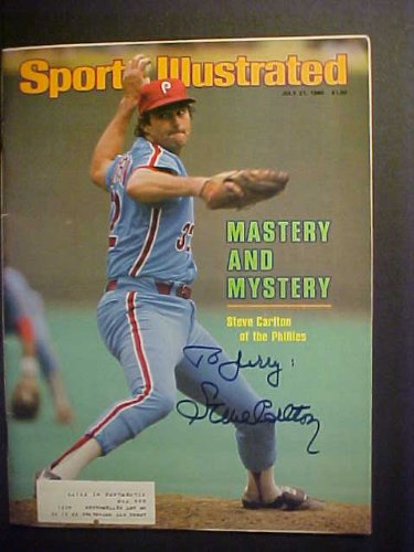 Steve Carlton Philadelphia Phillies Autographed July 21, 1980 Sports Illustrated Magazine