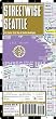 Streetwise Seattle Map - Laminated City Center Street Map of Seattle, Washington - Folding pocket size travel map with monorail & streetcar lines