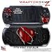 Barbwire Heart Red WraptorSkinz Skin and Screen Protector Kit fits Sony PSP Slim (PSP 2000)