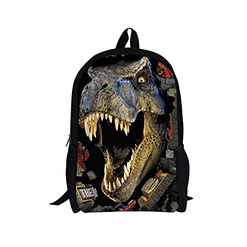 HUGSIDEA Cool 3D Animals Children School Book Bag Kids Printing Backpacks