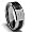 8MM Men's Tungsten Carbide REAL DIAMOND Ring .065 Carat Wedding Band With Carbon Fiber Inaly Size 7