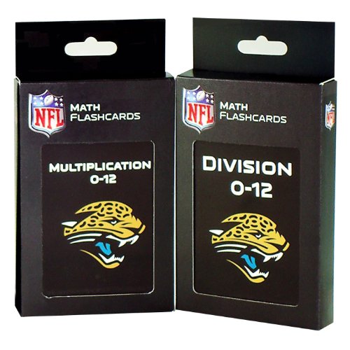 NFL Jacksonville Jaguars Multiplication and Division Flash Cards