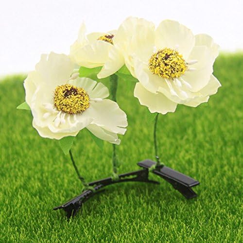 18Pcs DIY New Creative Plants Hairpins Mushrooms Peony Flower Sprouts Grass Hair Clips Cute Funny Handmade Cosplay Hair Styling Accessories Style for Men/Women/Child/Student/Baby/Girls/Boys