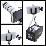 Buy (White)8x Optical Zoom Telescope Extended 30x70mm Lens For Apple iPhone 4 4G...