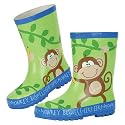 Stephen Joseph Girls 2-6x Monkey Rain Boots