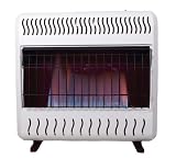 Sure Heat 30,000 BTU Blue Flame Dual Fuel Gas Space Heater with Thermostat and Blower