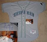 Carl Crawford Autographed/Hand Signed Tampa Bay Devil Rays Authentic Throwback Jersey