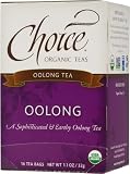 Choice Organic Oolong Tea, 1.1 Ounces 16-Count Box (Pack of 6)