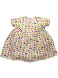 Snails Short Sleeve Dress by Zutano - Multi-colored - 0-6 Mths