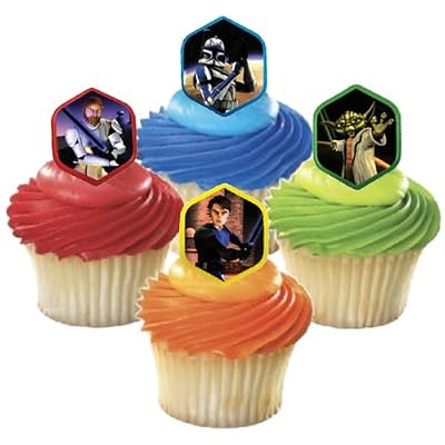 Star Wars Clone Darth Cupcake Cake Party Favor Rings Ebay