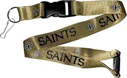 New Orleans Saints Lanyard Keychain