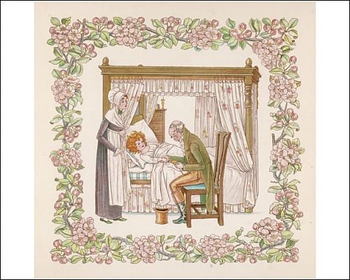 Photographic Prints of Doctor Feeling A Pulse from Mary Evans