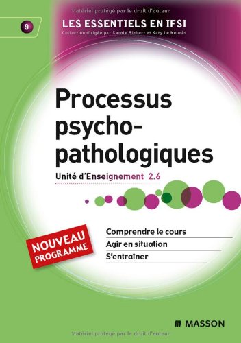 Processus psychopathologiques - UE 2.6 - Tome 9