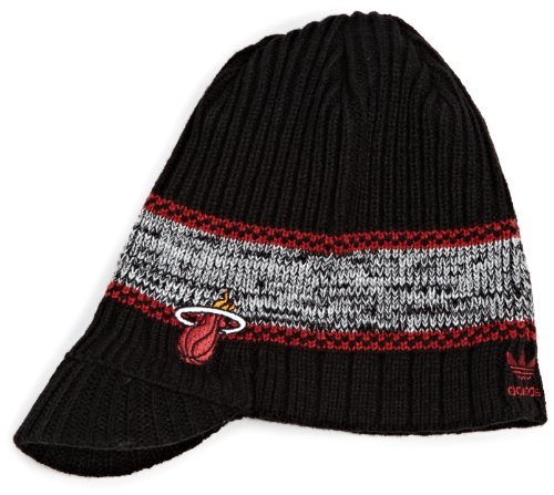 NBA Men's Visor Knit Hat - Ke83Z, Miami Heat, One Size