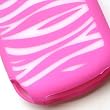 Palm Treo Pro 850 Silicone Laser Skin Case Rubber Protector Cover White & Pink Zebra