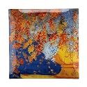 M. Nicole Van Dam "Winter" Glass Platter 12"