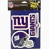 New York Giants NFL Multi Magnet Sheet 3 Magnets