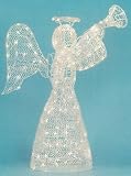 43 Lighted Twinkling Opalescence Animated Angel Christmas Yard Art Decoration