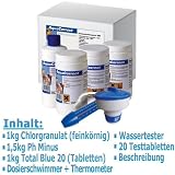 STARTERSET MIT CHLOR PH MINUS UND BLUE POWER TABS 70271