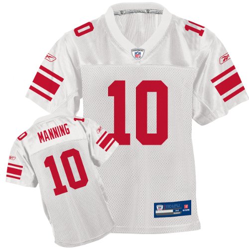 Reebok New York Giants Eli Manning Youth Replica White Jersey Large