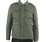 Calvin Klein Men's Zip Front Jacket,Dark Cliff Heather,Large