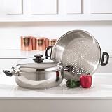 38C Precise Heat Surgical SS Oversized Skillet, Steamer and Cover by 
