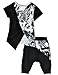 LaLaMa Kids Clothes Spots Harem Pants Casual Boys Outfits Sets Top T-Shirt 4-5Y