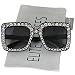 Elite Oversized Square Frame Crystal Bling Rhinestone Brand Designer Sunglasses For Women 2018