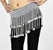 BellyRose Belly Dance Two-Rows Coins Belt With Beads, Gold & Silver For Choose, Price/Piece
