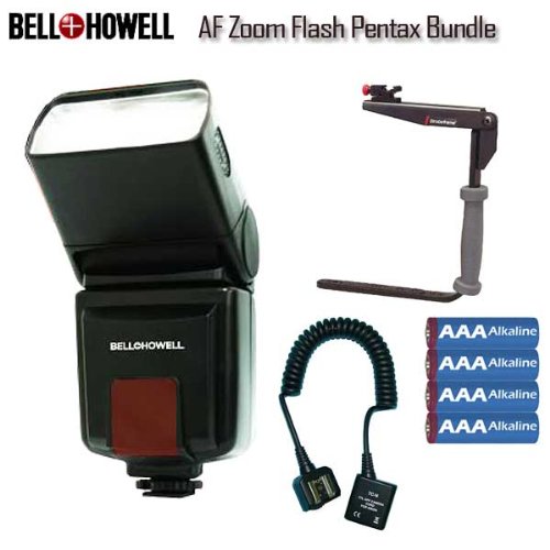 Bell & Howell AF Zoom Flash Pentax DSLR Cameras K20D K200D K10D K100D Bundle