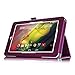 Fintie HP 7 Plus (Model 1301) Folio Case - Premium Vegan Leather Cover with Stylus Loop (Will Only Fit HP 7 Plus 1301US 7-inch Android Tablet) - Purple