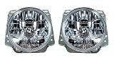Scheinwerfer Set, passend f&uuml;r VW Golf 2 (alle). Ausf&uuml;hrung: Klarglas Chrom
