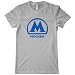 Moscow Metro Women's T-shirt by Smash Vintage - Sport Gray, Medium