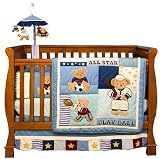 Play Ball Sports 6 Piece Baby Crib Bedding Set