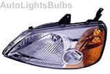 2001-2003 (2002) / 01-03 (02) Honda Civic Sedan Headlight Assembly // 03-03 / 2003 - 2003 Honda Civic Hybrid Headlight Assembly Driver Side - DOT Certified